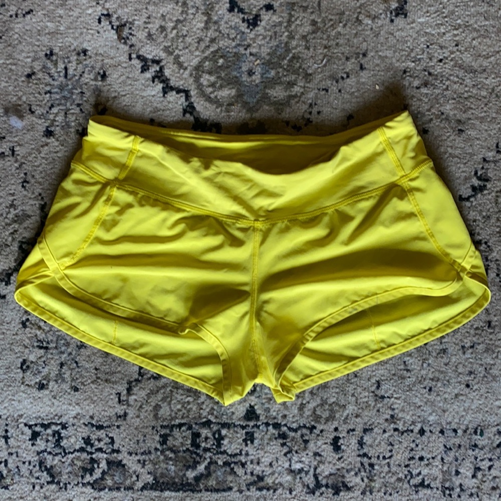 Lululemon Yellow Shorts